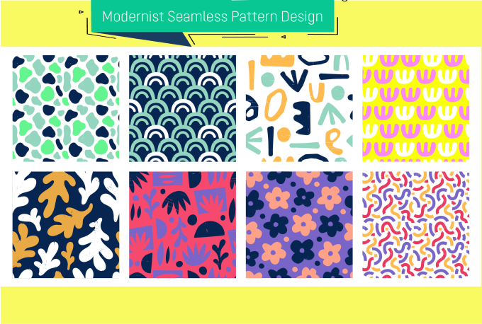 Gig Preview - Create a unique and modernist seamless pattern design for you