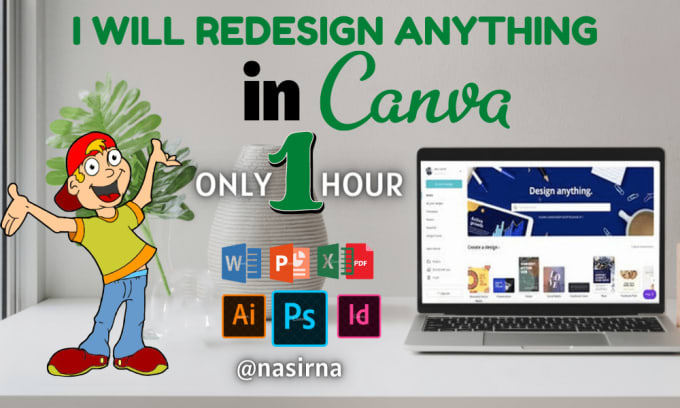 Gig Preview - Redesign  anything in canva only 1 hour