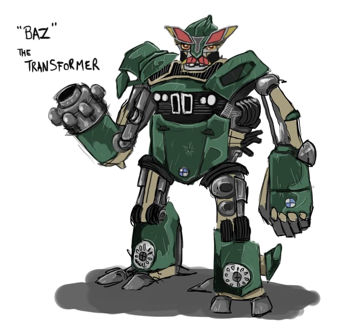 transformer robot car cartoon