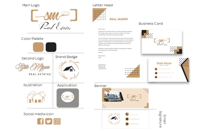 Gig Preview - Do stunning signature logo and branding and social media kit