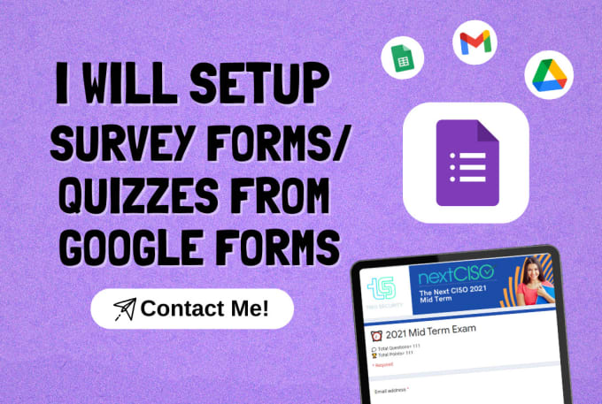 Gig Preview - Create online quiz, form, surveys in google forms