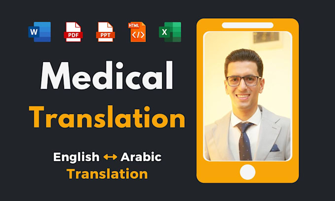 Gig Preview - Translate your medical documents between arabic and english