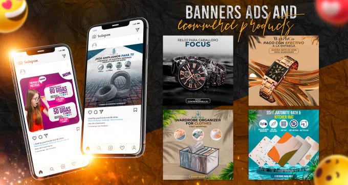 Gig Preview - Make awesome images for ads and ecommerce products