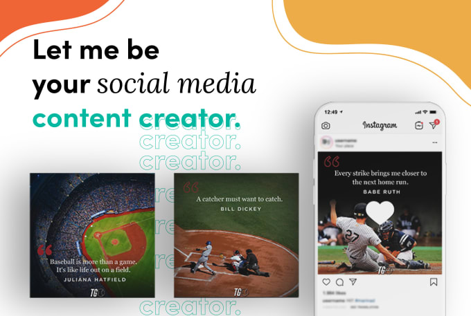 Gig Preview - Be your social media content creator