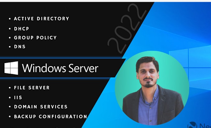 Gig Preview - Fix and configure your windows server, ad, dns, dhcp