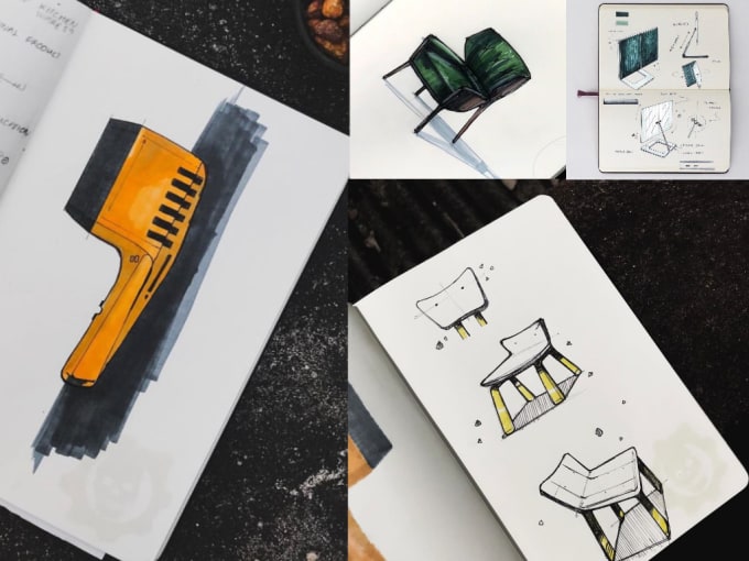 Gig Preview - Develop an industrial design sketch for your project