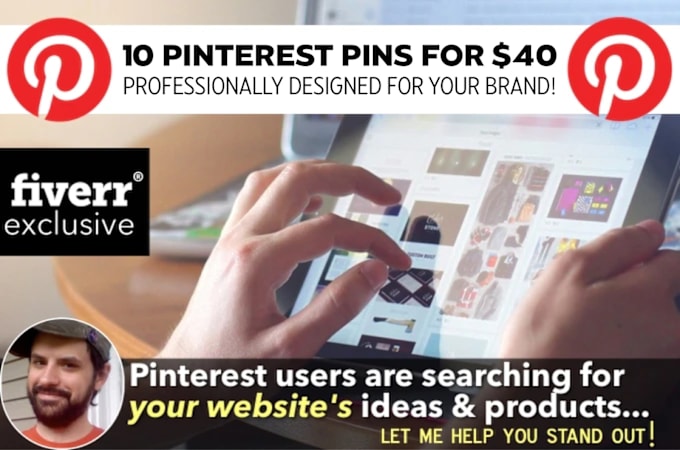 Gig Preview - Design custom branded pins for your pinterest boards