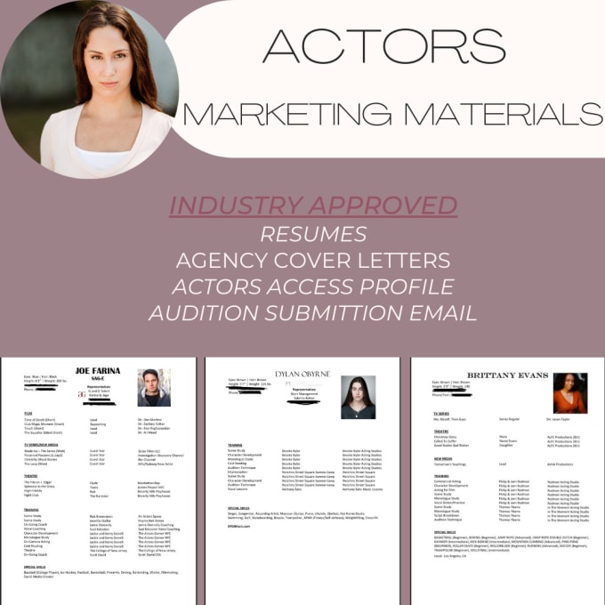 Gig Preview - Create an acting resume that works