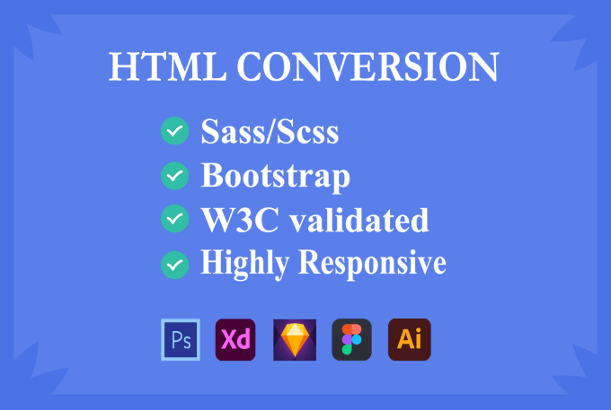 Bestseller - convert figma to HTML, PSD to HTML responsive website