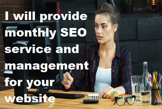 Gig Preview - Management your website with monthly SEO service