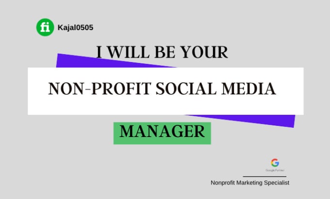 Gig Preview - Be your nonprofit social media marketing manager