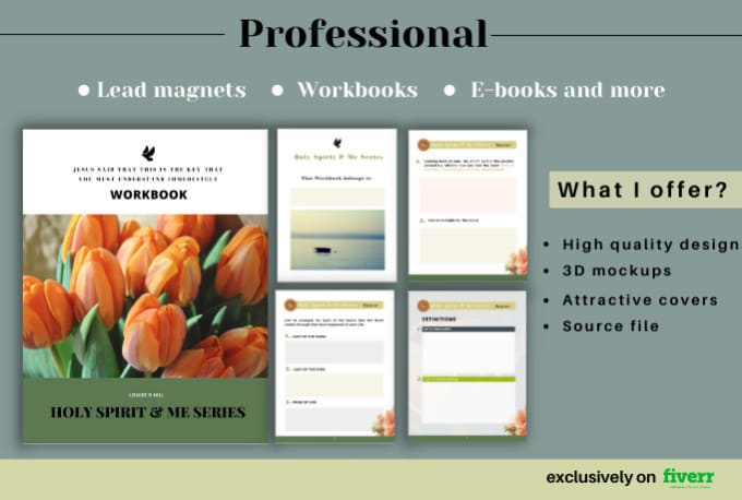 Gig Preview - Design a high quality workbook, ebook and lead magnets