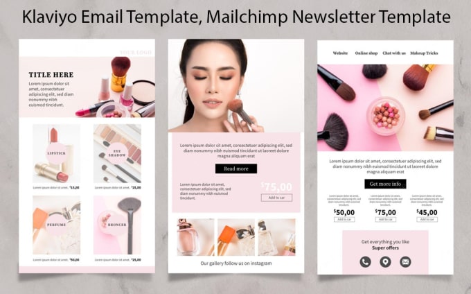 Gig Preview - Do klaviyo email template, mailchimp newsletter template