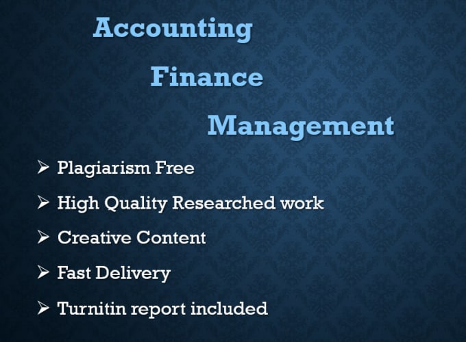 Gig Preview - Offer proficient services across finance, investing, business, and accounting