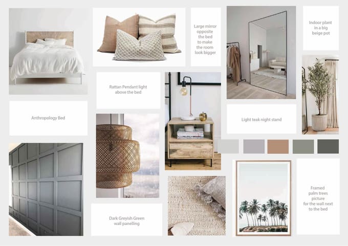 Gig Preview - Do a mood board and furniture layout plan