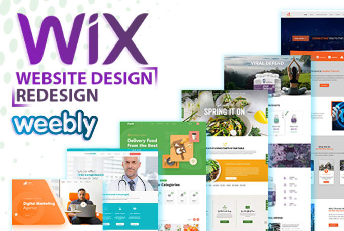 Gig Preview - Design redesign your wix, weebly website revamp outdated site