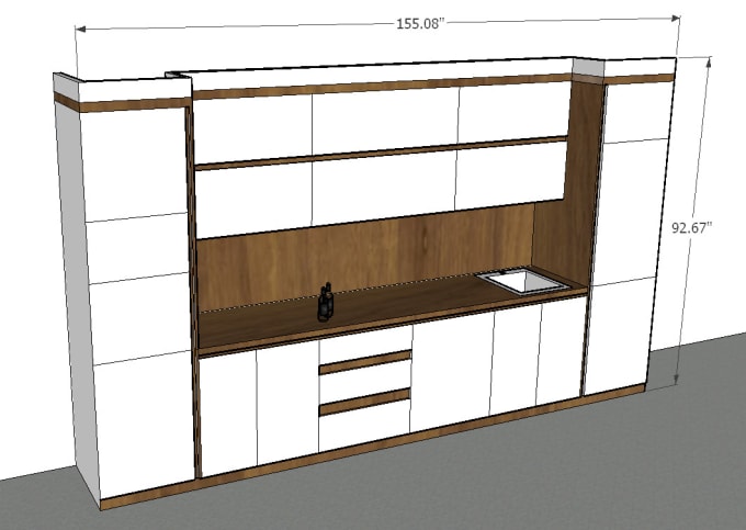 Bestseller - make sketchup 3d model of furniture woodworking