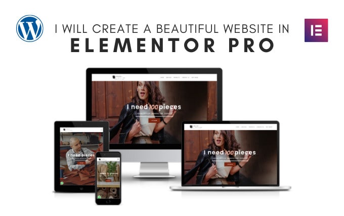 Gig Preview - Create wordpress website using elementor pro page builder