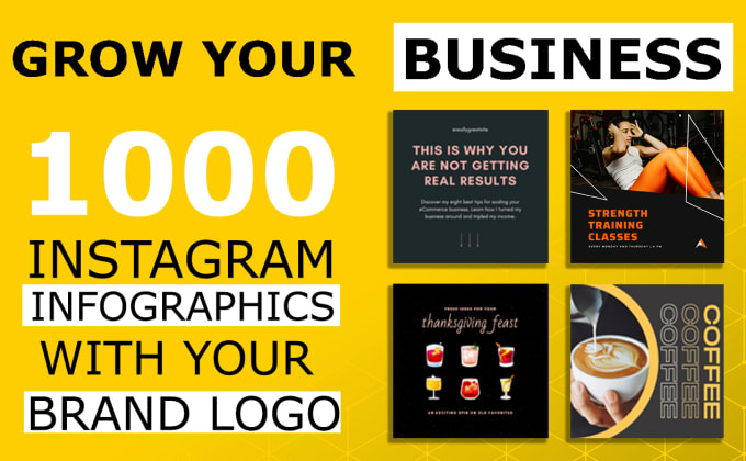 Gig Preview - Design 1000 instagram business infographics to boost sales