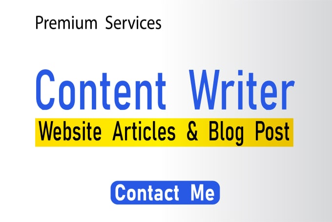 Gig Preview - Do seo article writing, content writing for website and your blog post writer