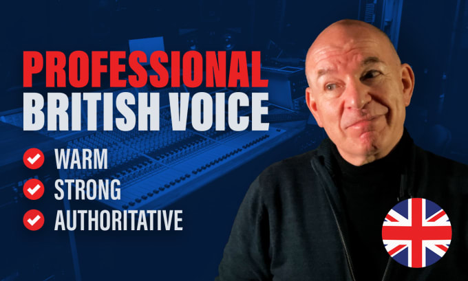 Gig Preview - Create a top quality male british voiceover