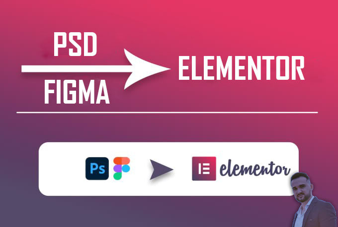 Gig Preview - Convert your PSD figma project to elementor template json