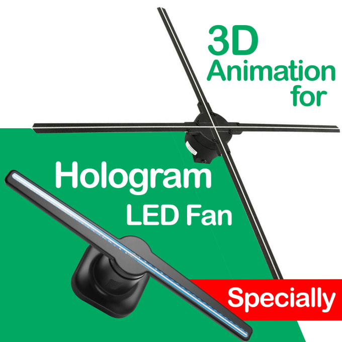 Gig Preview - Do custom 3d video for hologram fan