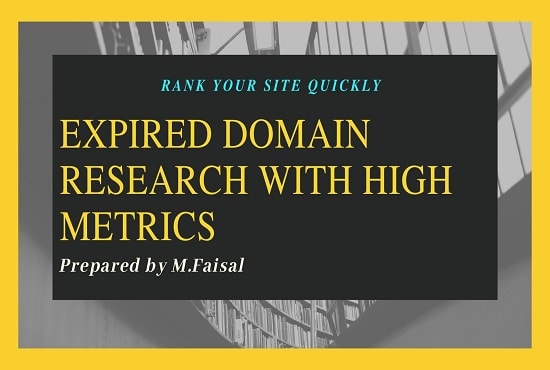 Gig Preview - Provide you top expired domain names with high metrics