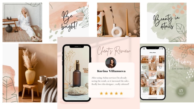 Gig Preview - Create editable canva templates and instagram post design