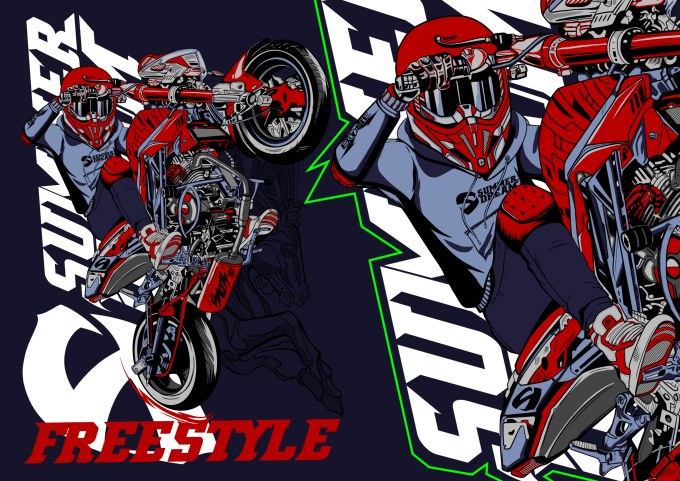 Gig Preview - Illustration rider and  sports