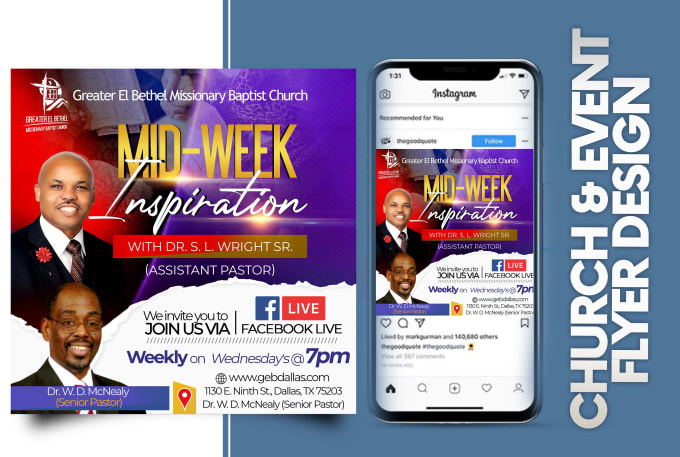 Gig Preview - Create exceptional church flyer or event flyer design