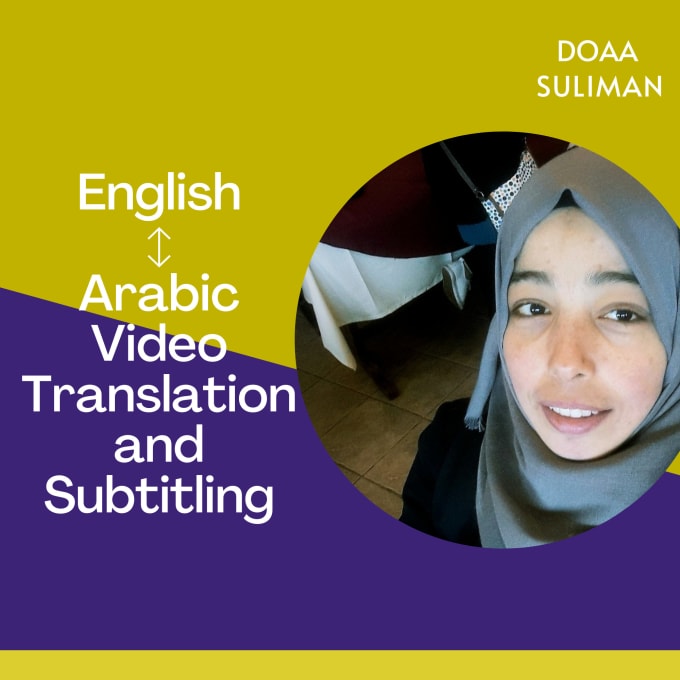 Gig Preview - Create arabic or english subtitles for your videos