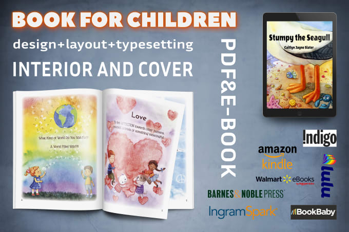 Gig Preview - Professionally typeset and  design your childrens book layout