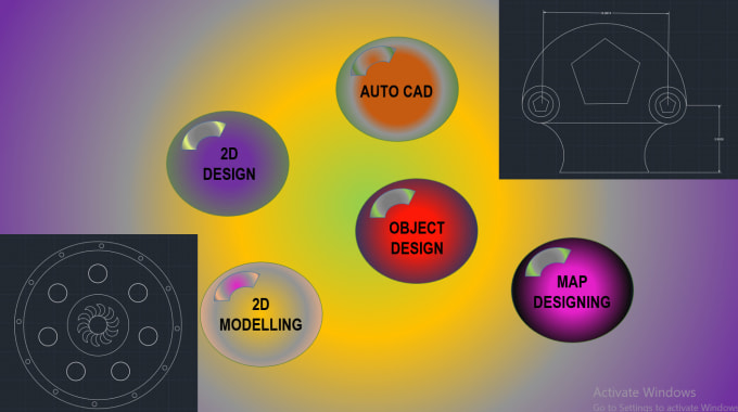 Gig Preview - Do 2d modelling in autocad