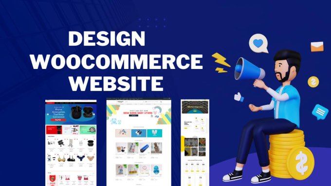 Gig Preview - Design woocommerce website and wordpress ecommerce website