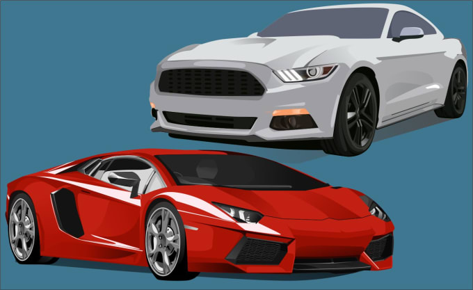 Gig Preview - Draw amazing vector art cartoon of your cars and vehicles