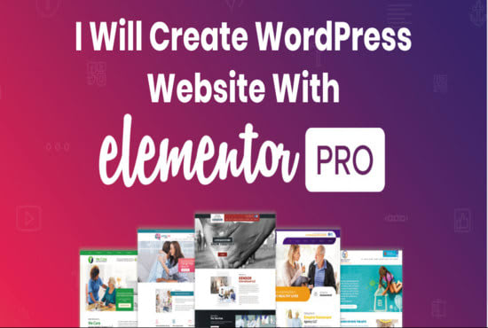 Gig Preview - Create a stunning website using elementor pro