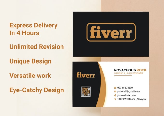 Gig Preview - Do digital, modern, unique, minimal, luxury business card design