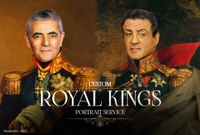 Gig Preview - Create a royal king portrait for male in high quality