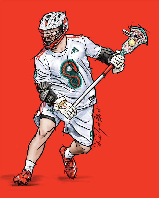 Gig Preview - Draw favorite sports athlete, fan art or player portrait