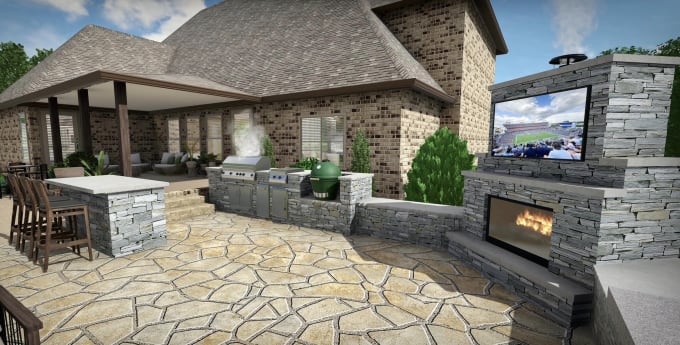 Gig Preview - Do the best patio design and visualization 3d