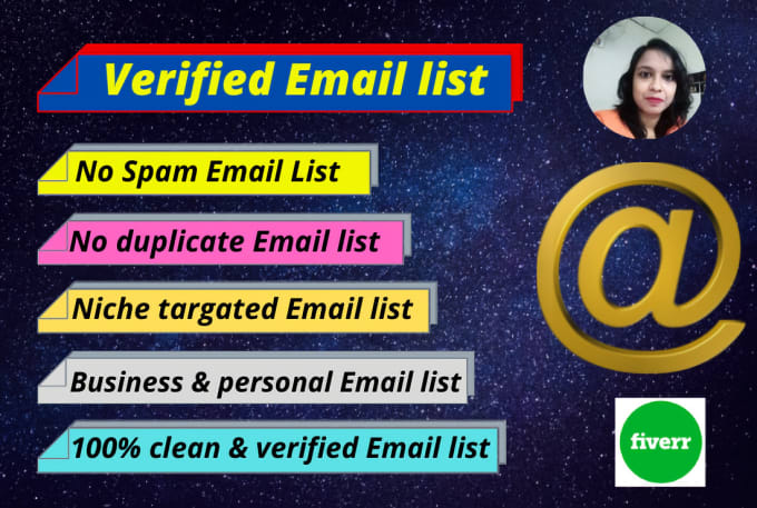 Gig Preview - Gather you niche targeted verified email list perfectly