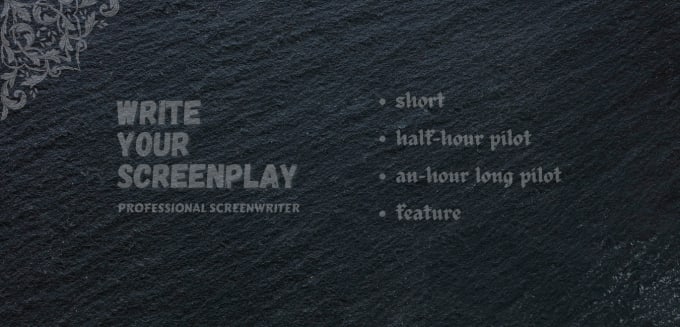 Gig Preview - Turn your idea or book into a screenplay