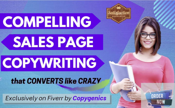 Gig Preview - Do high converting sales page copywriting, sales letter, sales copy