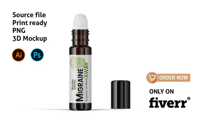 Gig Preview - Do cosmetic label and cbd label design with mockup