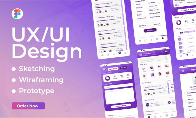 Gig Preview - Be your UI and UX designer for your website or mobile app