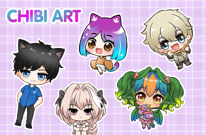 Gig Preview - Create cute chibi anime character for you