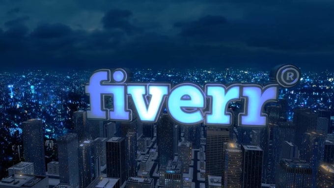 Gig Preview - Create a 3d city night intro for your brands video