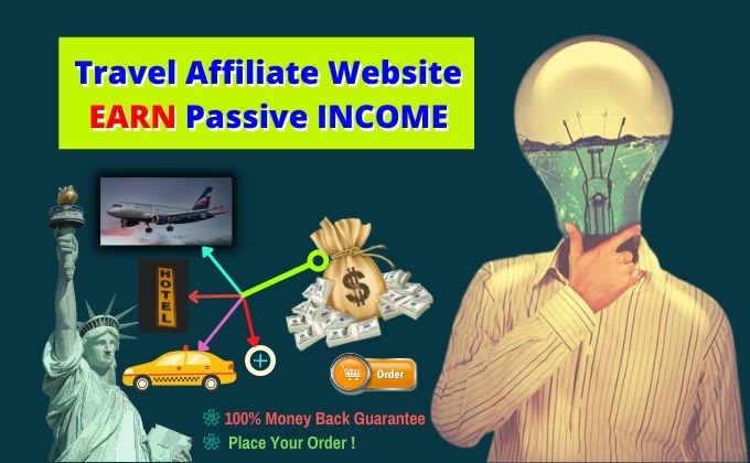 Gig Preview - Create best automated travel affiliate website for passive income