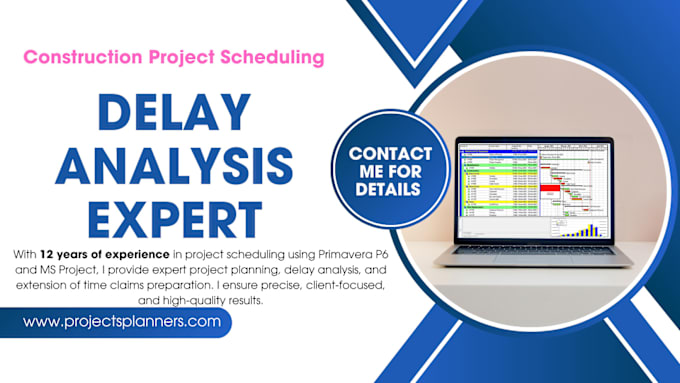 Gig Preview - Prepare extention of time and delay analysis claims